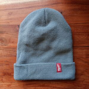 Milwaukee Men's Gray 3M Thinsulate Stretch Rolled Winter Beanie Hat One Size